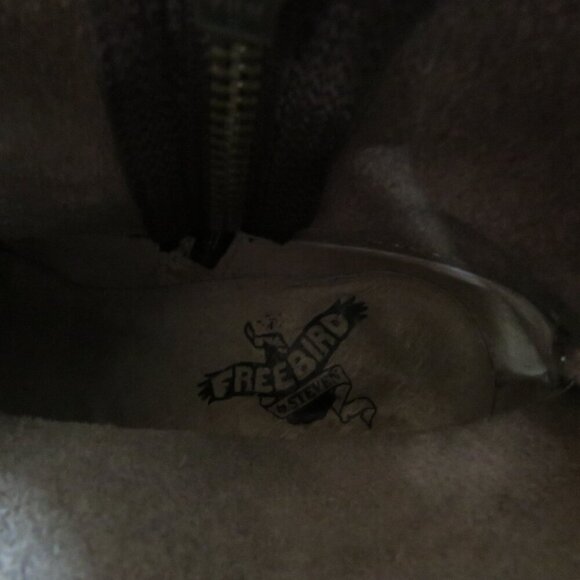 FREEBIRD BY STEVEN Salt Distressed Suede Bootie Boots in Taupe Gray - Size 6 - Picture 16 of 16